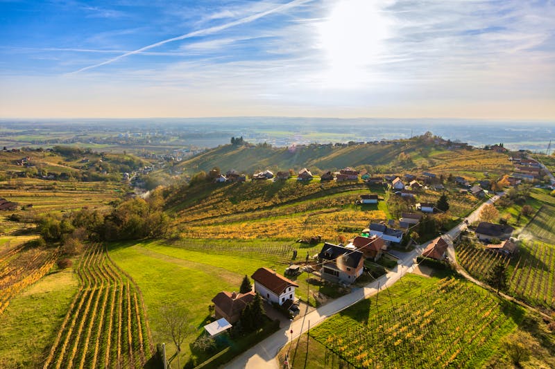 Der Blick vom Aussichtsturm Vinariums in Lendava - Slowenien - ©erikzunec - stock.adobe.com