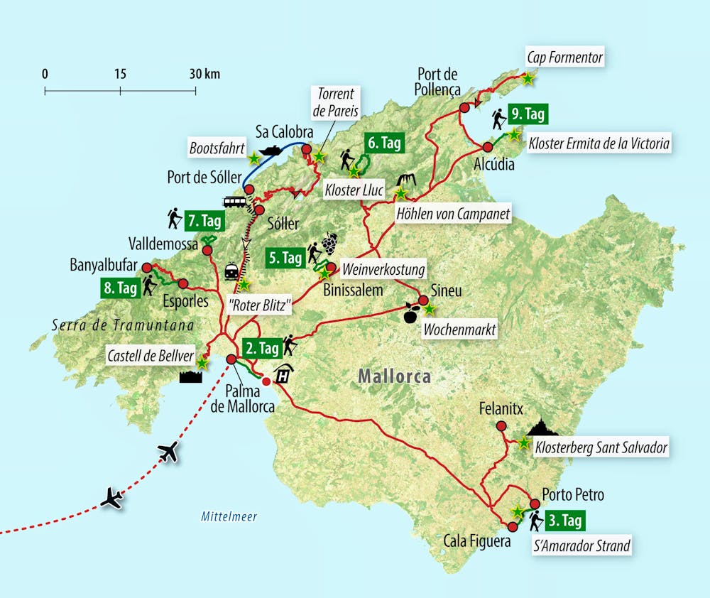 Ihre Reiseroute – © Eberhardt TRAVEL