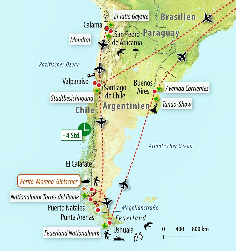 Ihre Reiseroute – © Eberhardt TRAVEL