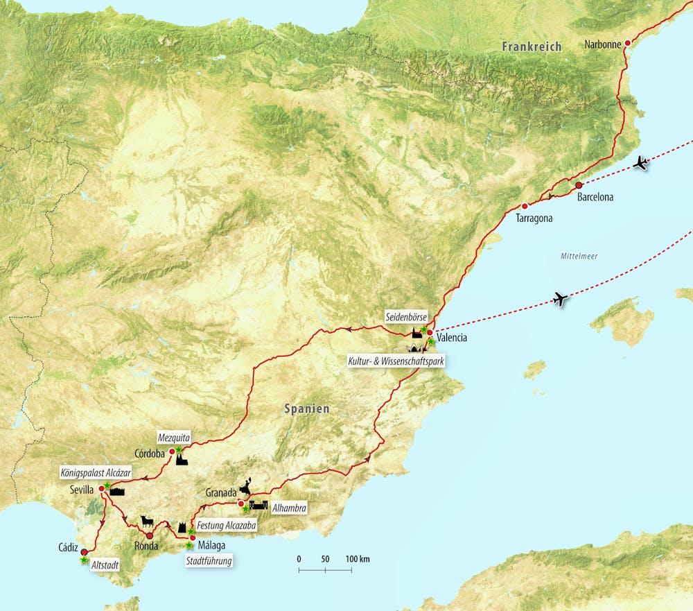 Ihre Reiseroute – © Eberhardt TRAVEL