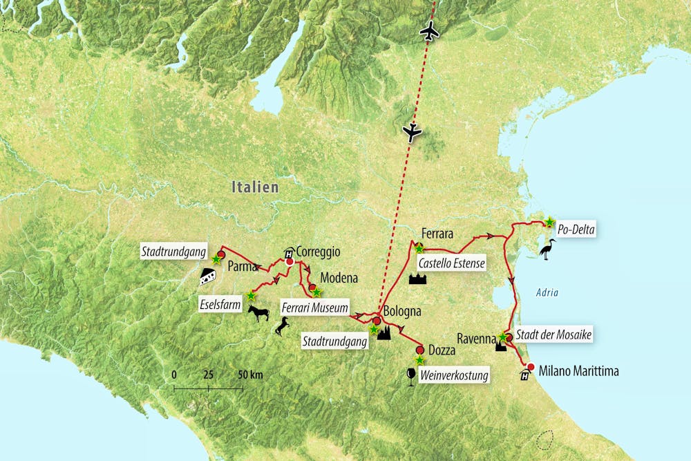 Ihre Reiseroute – © Eberhardt TRAVEL