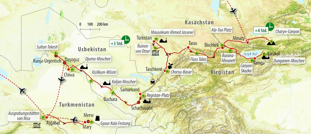 Ihre Reiseroute – © Eberhardt TRAVEL