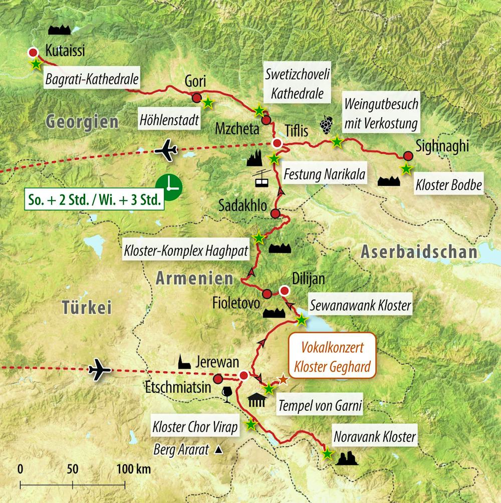 Ihre Reiseroute – © Eberhardt TRAVEL