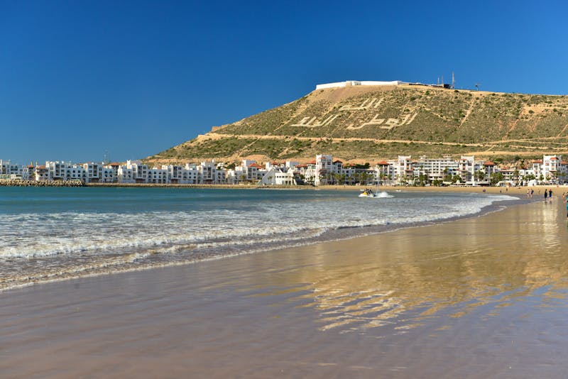 Agadir in Marokko - Blick vom Strand auf die Festung Oufella   - ©alagz - stock.adobe.com