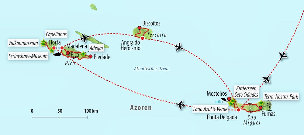 Ihre Reiseroute – © Eberhardt TRAVEL