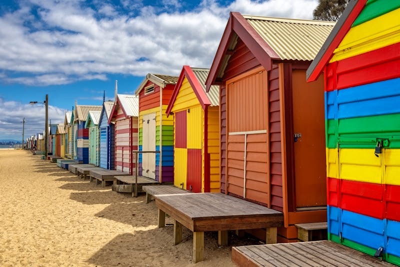 Badehäuser Brighton Beach Melbourne - ©Rixie - stock.adobe.com