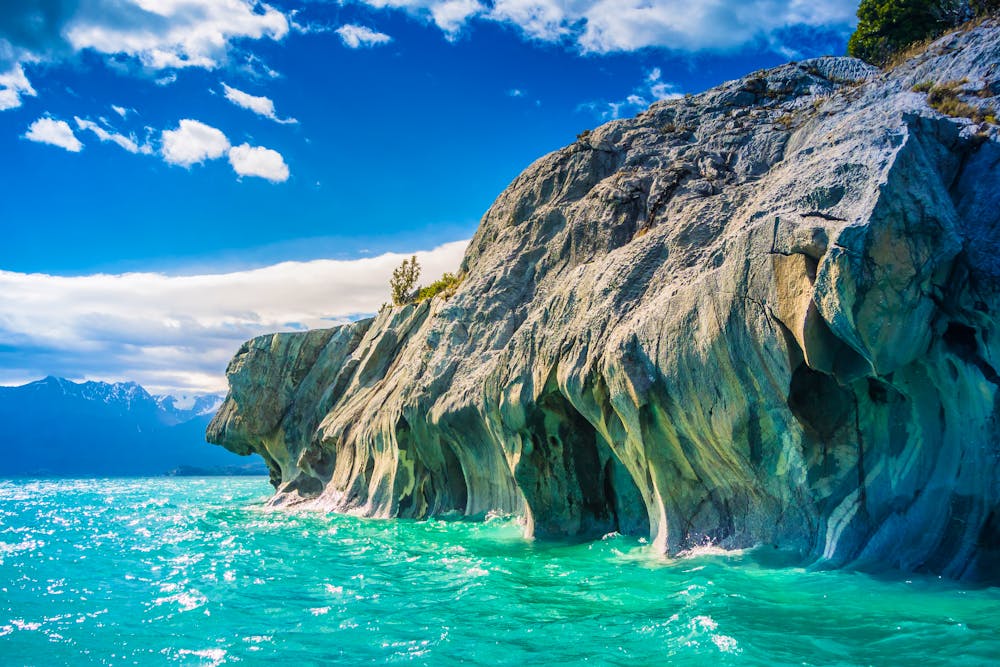 Marmorkathedrale in Puerto Rio Tranquilo, Patagonien - Chile.  &ndash; &copy; raccoon - stock.adobe.com