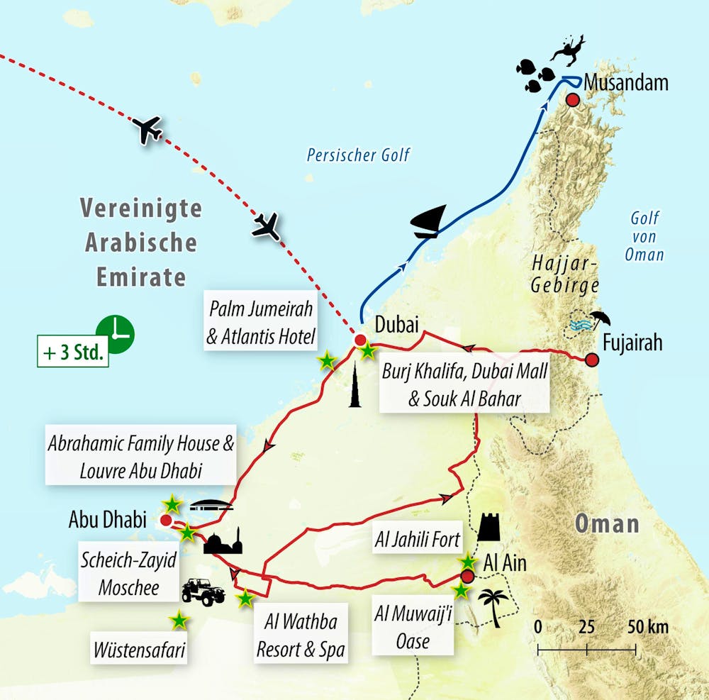 Ihre Reiseroute – © Eberhardt TRAVEL