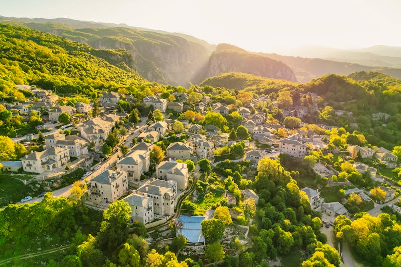 Bergdorf Monodendri in der griechischen Region Epirus - &copy;Zedspider - stock.adobe.com