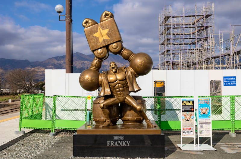 One Piece Statue von Franky in der Region Kumamoto  - ©J_News_photo - stock.adobe.com
