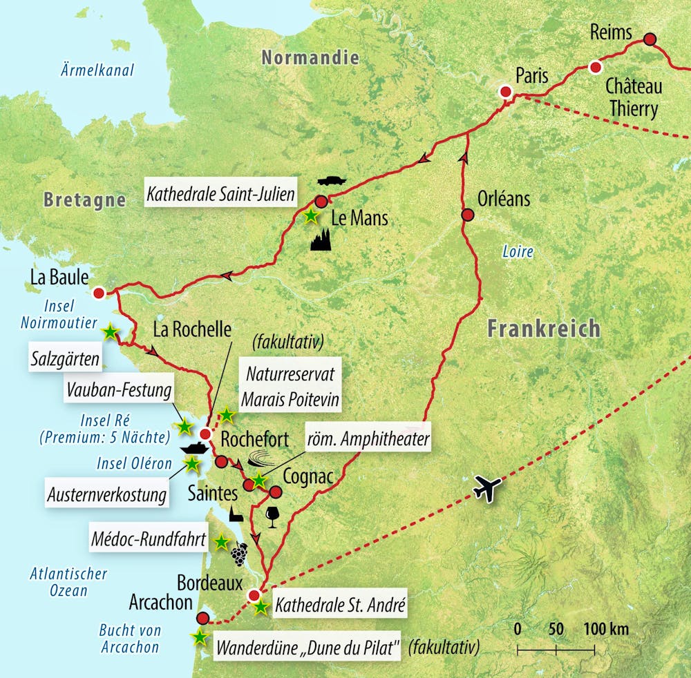 Ihre Reiseroute – © Eberhardt TRAVEL