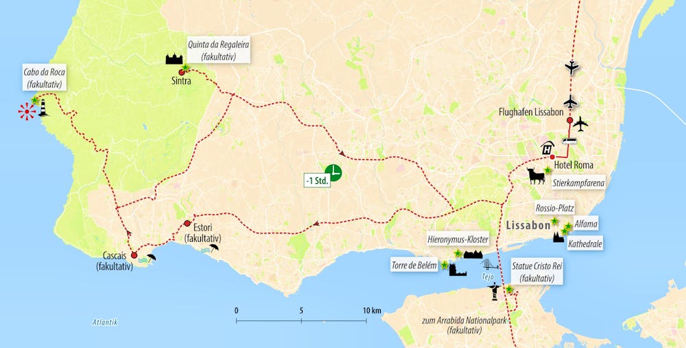 Ihre Reiseroute GO-PTLIS  – © Eberhardt TRAVEL