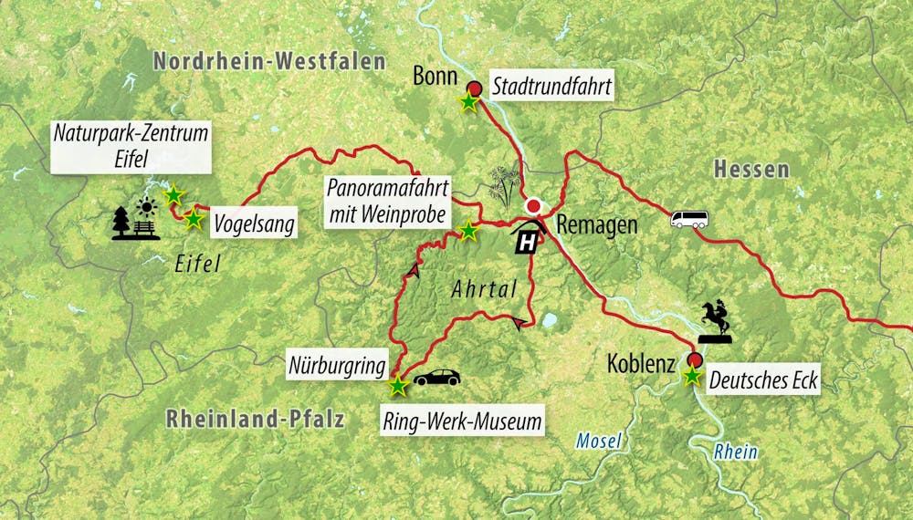 Ihre Reiseroute – © Eberhardt TRAVEL