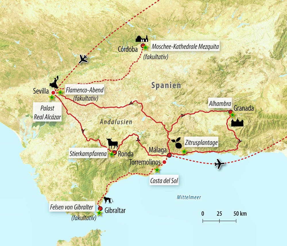 Ihre Reiseroute – © Eberhardt TRAVEL