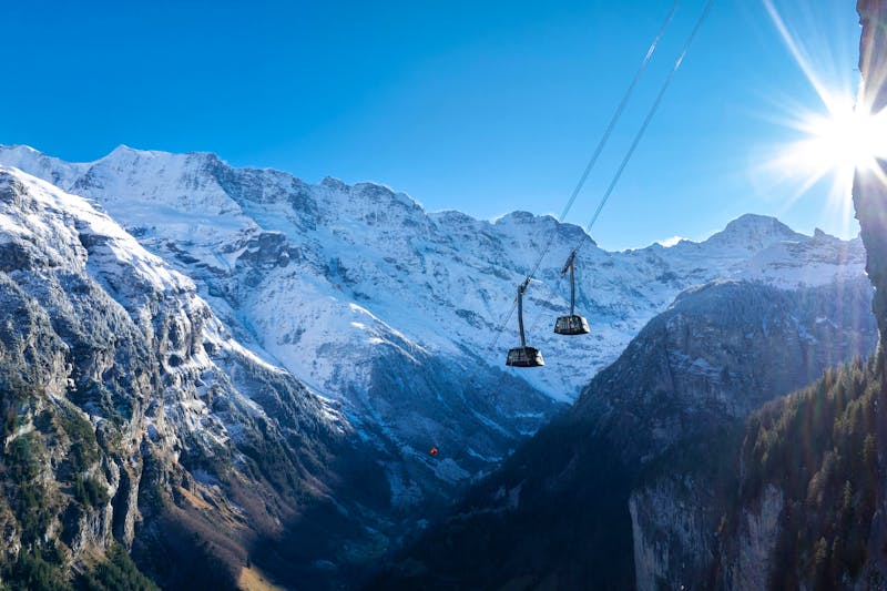 Schilthornbahn von Stechelberg nach Mürren - ©Schilthornbahn Schweiz
