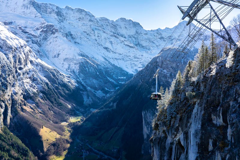 Schilthornbahn von Stechelberg nach Mürren - ©Schilthornbahn