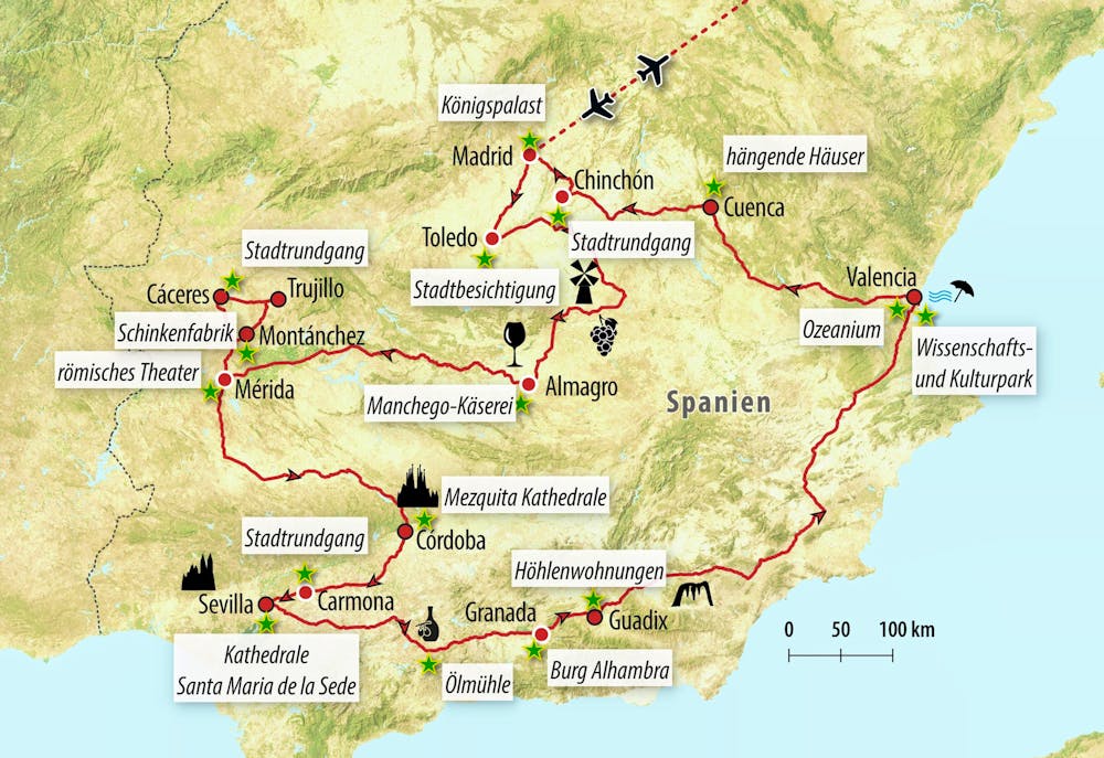 Ihre Reiseroute – © Eberhardt TRAVEL