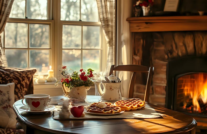 Waffeln im urigen Gasthaus - ©Khalid - stock.adobe.com