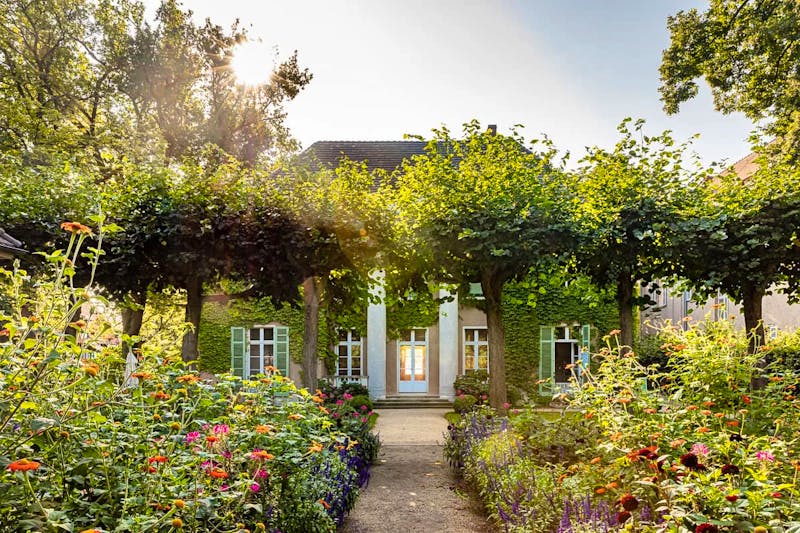 Liebermann-Villa-am-Wannsee Blick-auf-die-Frontseite-mit-Sommerbepflanzung 2021 sevensmaltry-Potsdam - ©Liebermann-Villa Wannsee - sevensmaltry-Potsdam