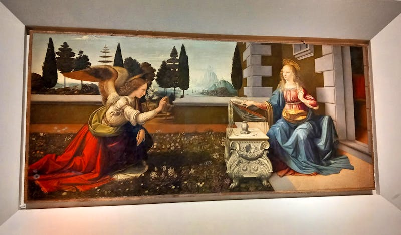 Gemälde von Leonardo da Vinci in den Uffizien von Florenz - ©Eberhardt TRAVEL