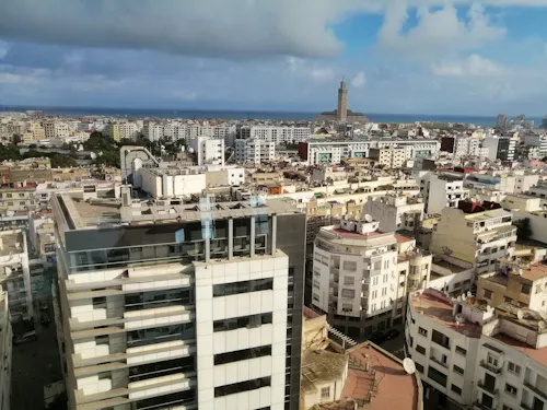Blick auf Casablanca vom Restaurant im obersten Stockwerk &ndash; &copy; Andrej Kulikov (Eberhardt TRAVEL)