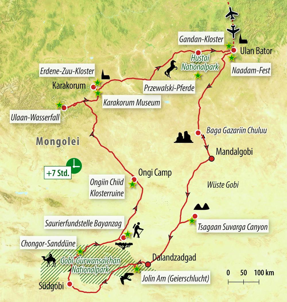 Ihre Reiseroute – © Eberhardt TRAVEL