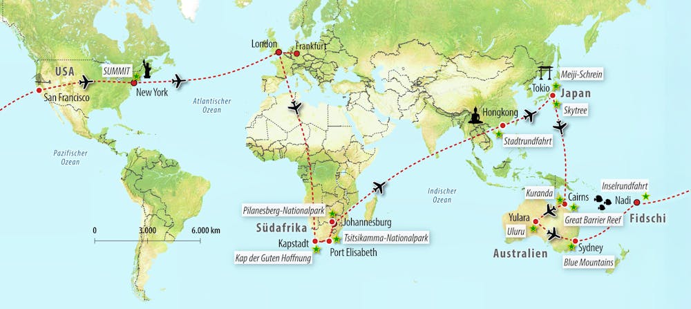 Ihre Reiseroute – © Eberhardt TRAVEL