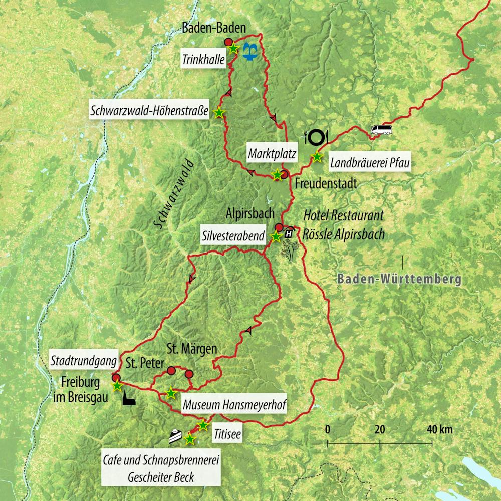 Ihre Reiseroute – © Eberhardt TRAVEL