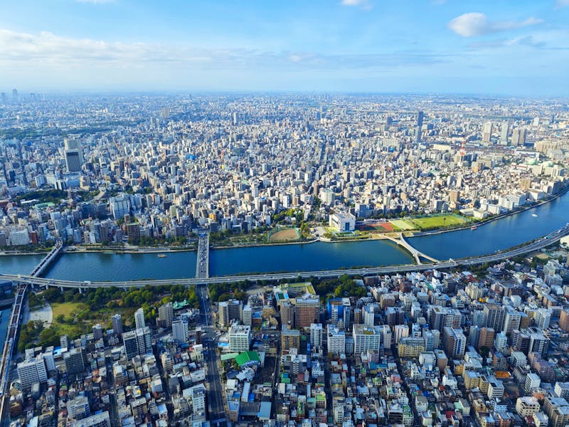 Aussicht vom Skytree auf Tokio - ©Philip Seidel - Eberhardt TRAVEL