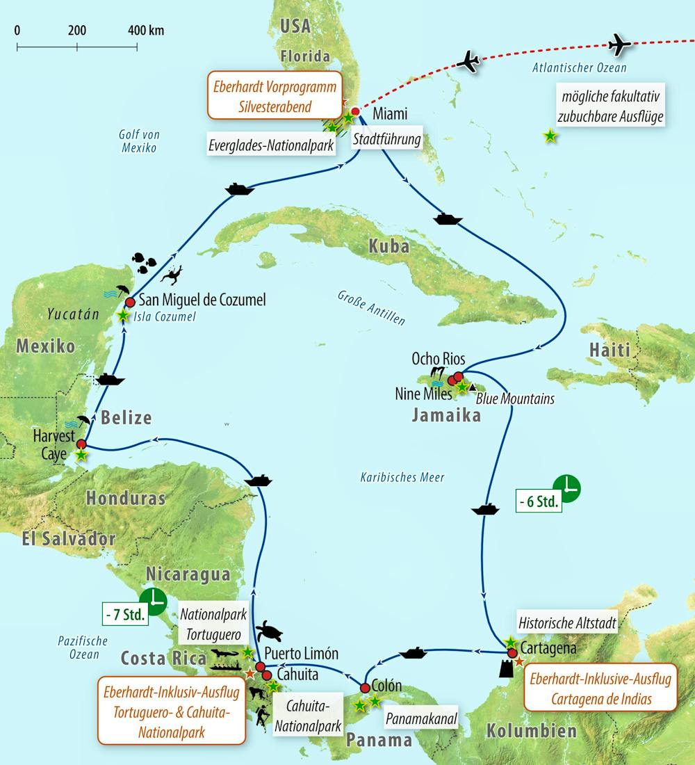 Ihre Reiseroute – © Eberhardt TRAVEL