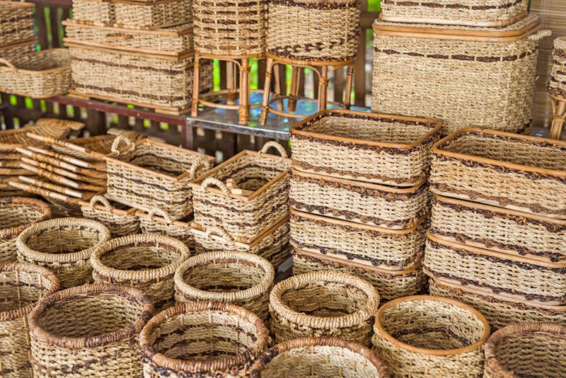 Rattan-Körbe auf einem Markt in der Region Pangasinan - Insel Luzon - ©Mdv Edwards - stock.adobe.com