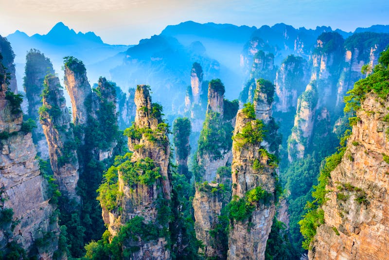 Zhangjiajie National Park - aus der Vogelperspektive - ©aphotostory - stock.adobe.com