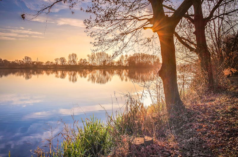 Sonnenuntergang am Kinzigsee - ©S Amelie Walter - stock.adobe.com