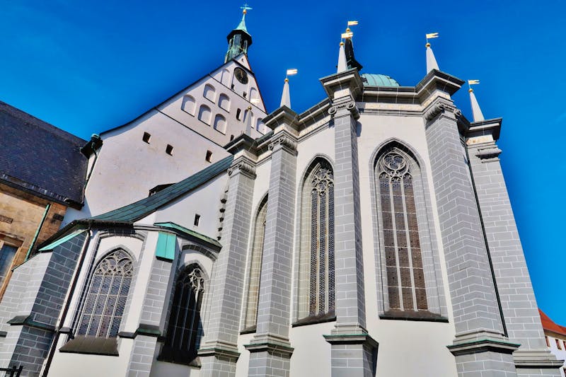 Freiberg in Sachsen - Dom St. Marien, Blick auf den gotischen Chor - ©Franz Gerhard - stock.adobe.com
