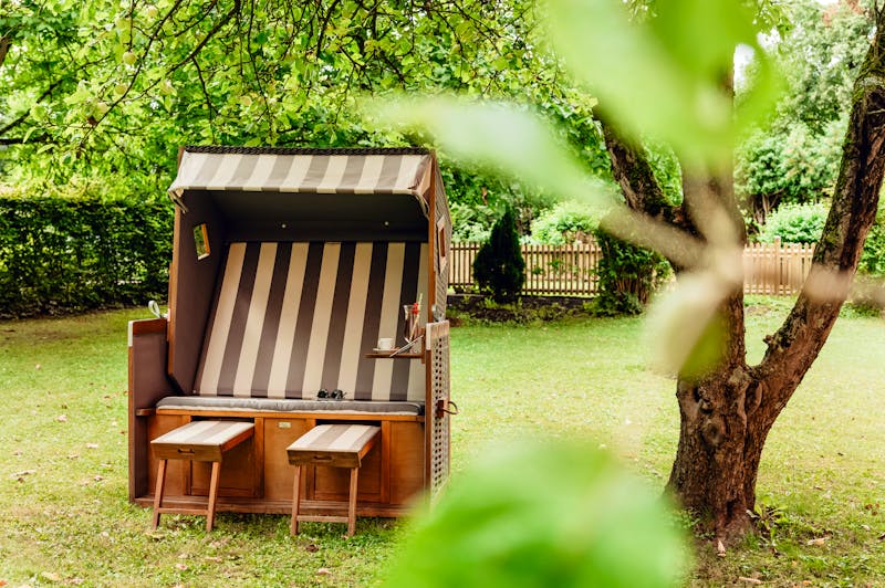Bad Füssing - Johannesbad Hotel Füssinger Hof  - Garten mit Strandkorb   – ©Thomas Linkel Fotodesign  Franziskanerstrasse 43  81541 Munich   491728898932