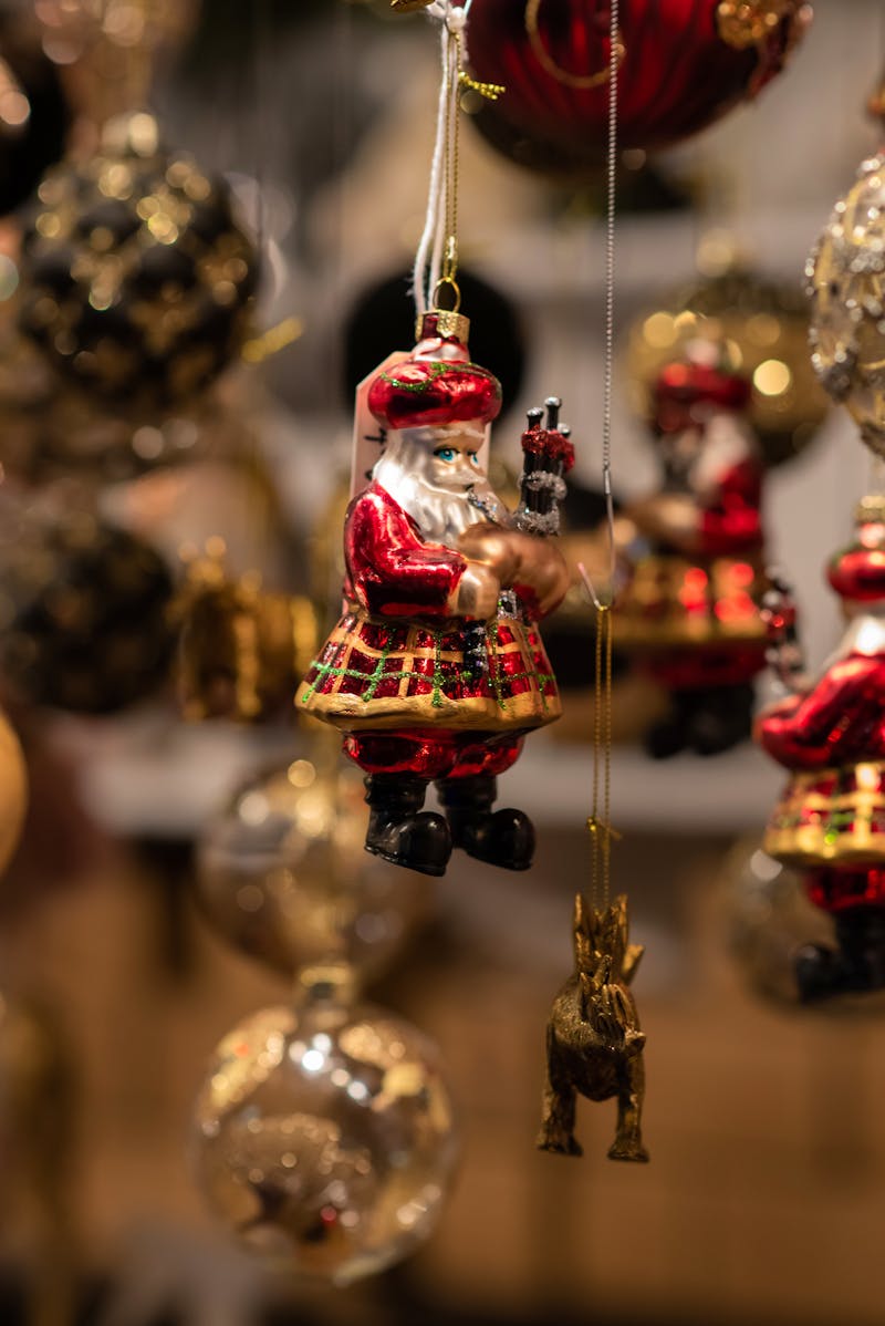 Schottische Weihnachtsdekoration auf dem Weihnachtsmarkt in Glasgow - ©Foxy Moxy Photos - stock.adobe.com