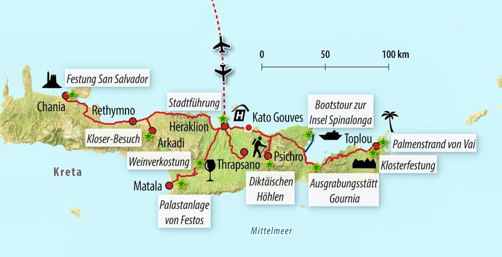 Ihre Reiseroute – © Eberhardt TRAVEL