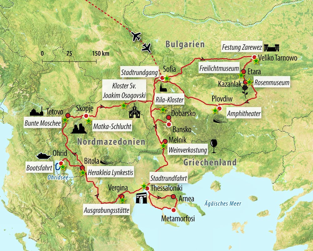 Ihre Reiseroute – © Eberhardt TRAVEL