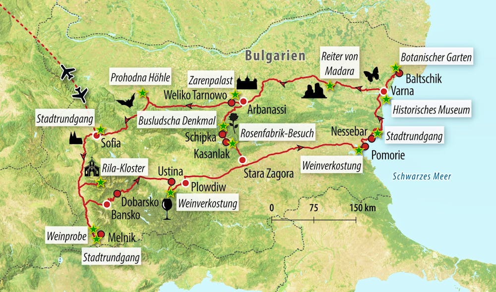 Ihre Reiseroute – © Eberhardt TRAVEL