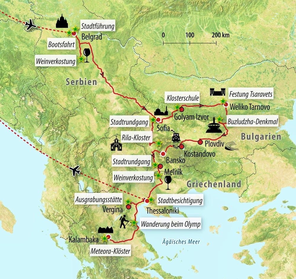 Ihre Reiseroute – © Eberhardt TRAVEL