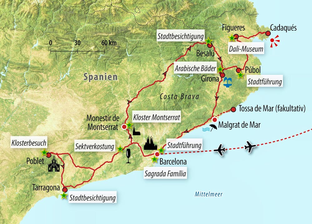 Ihre Reiseroute – © Eberhardt TRAVEL