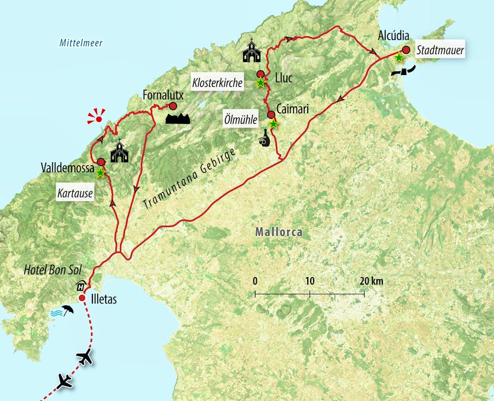 Ihre Reiseroute – © Eberhardt TRAVEL