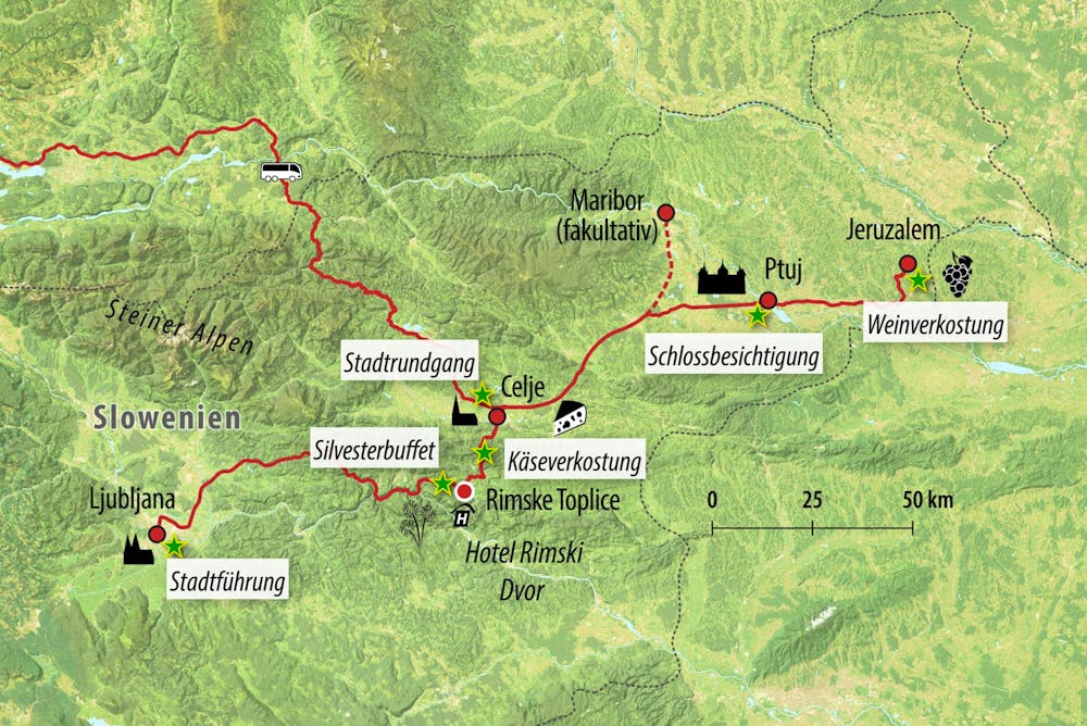 Ihre Reiseroute – © Eberhardt TRAVEL