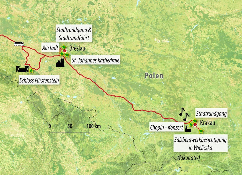 Ihre Reiseroute – © Eberhardt TRAVEL