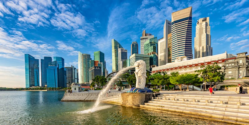 Merlion in Singapur. - ©majonit - stock.adobe.com