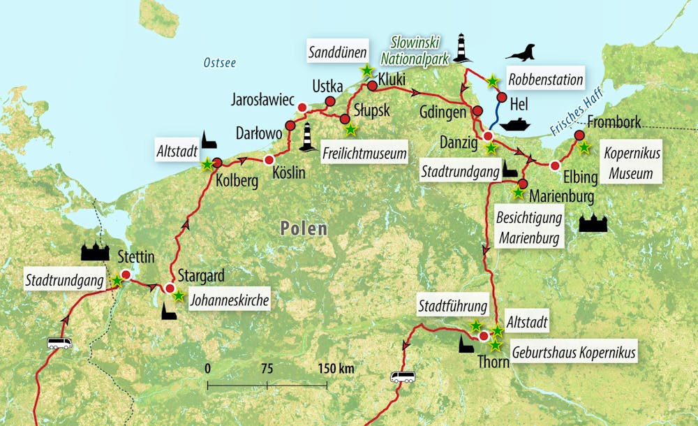 Ihre Reiseroute – © Eberhardt TRAVEL