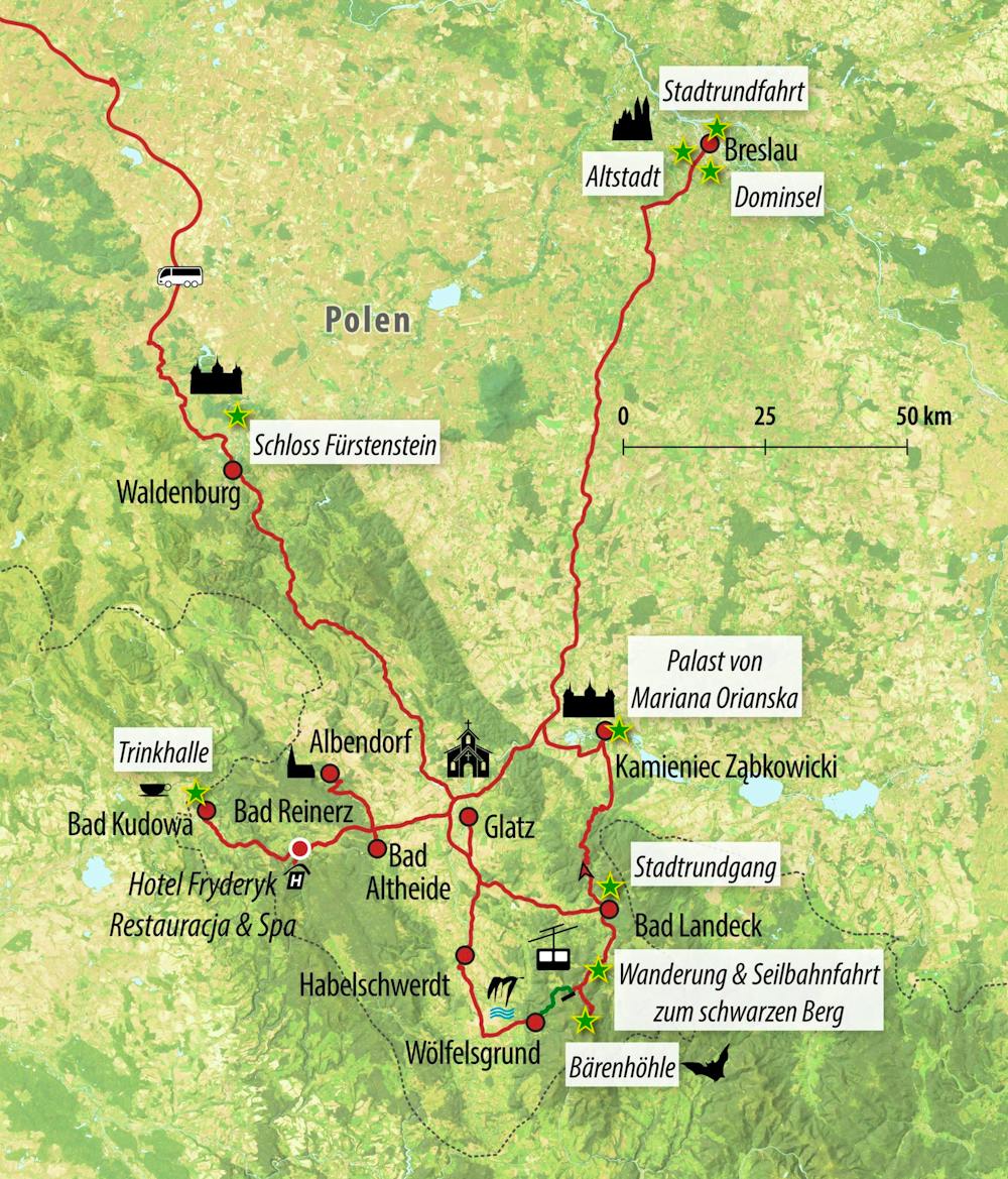 Ihre Reiseroute – © Eberhardt TRAVEL
