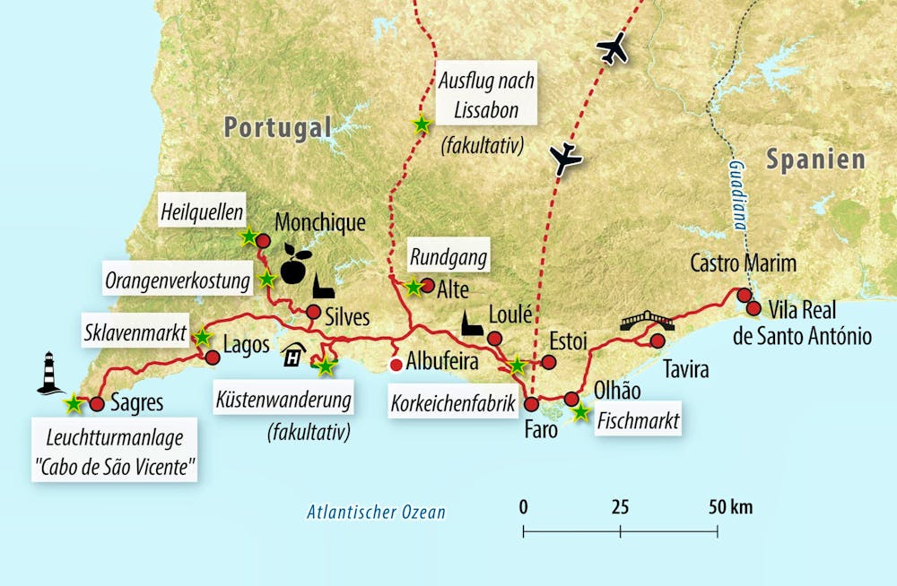 Ihre Reiseroute – © Eberhardt TRAVEL