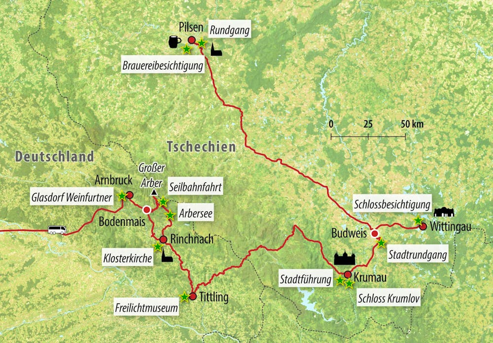 Ihre Reiseroute – © Eberhardt TRAVEL