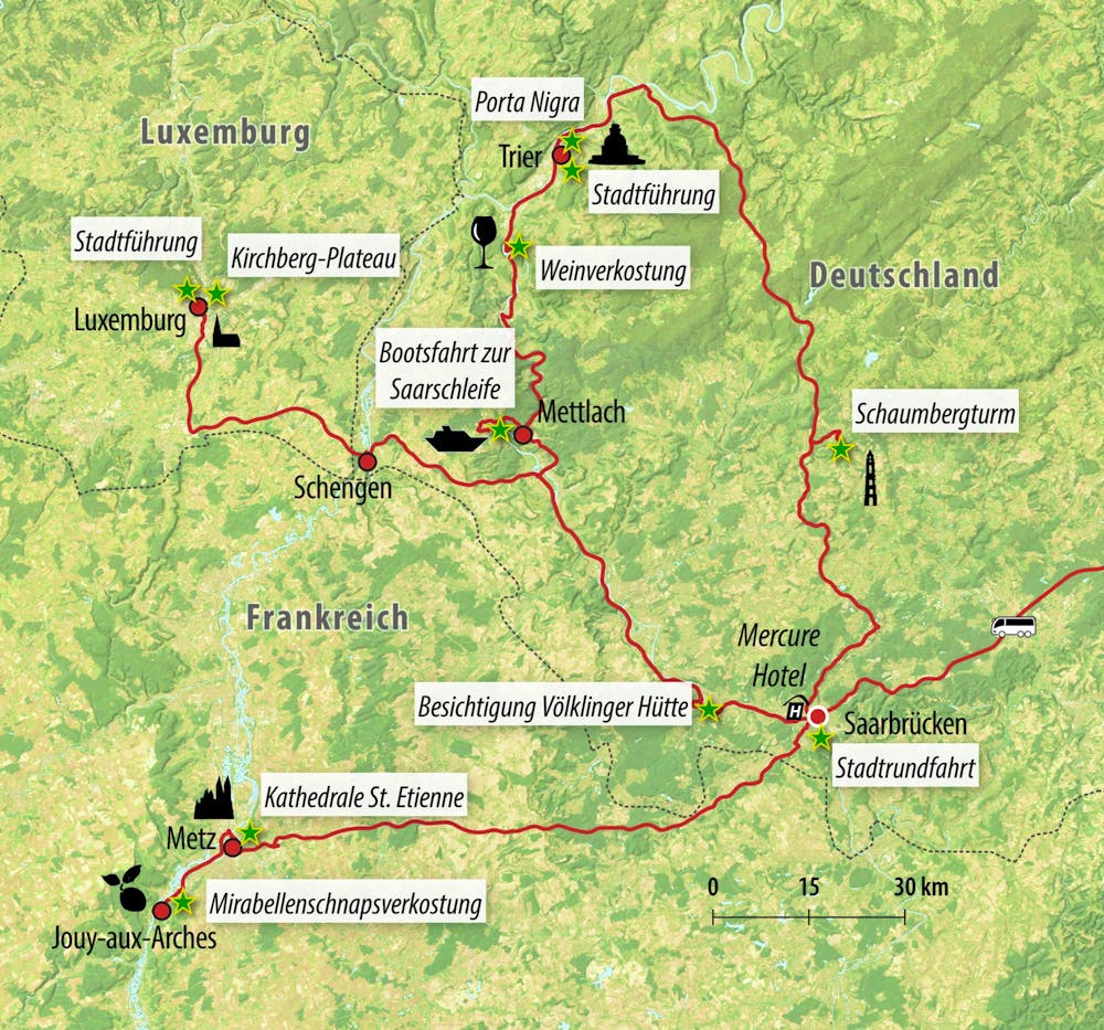 Ihre Reiseroute – © Eberhardt TRAVEL